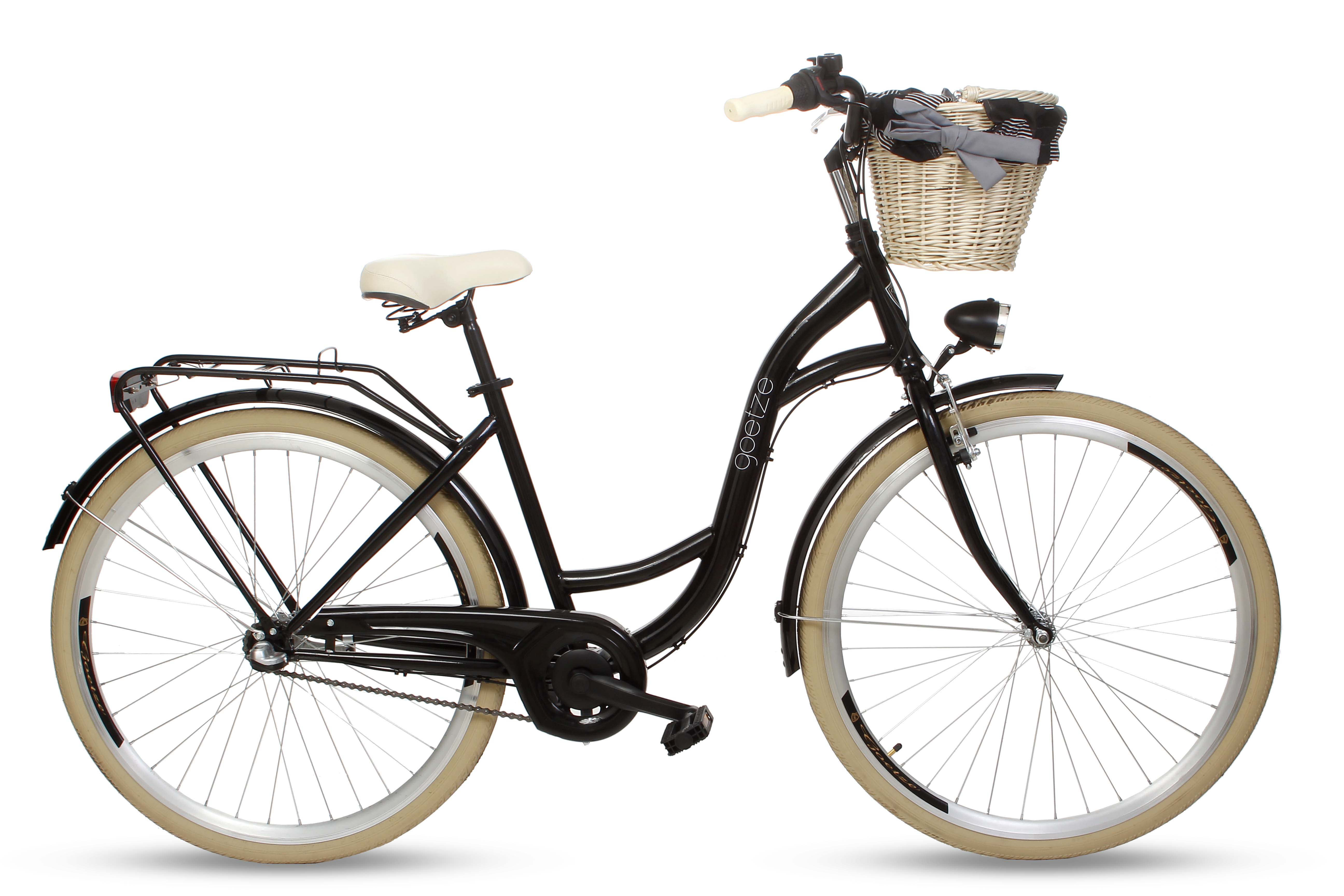 Damenfahrrad Fahrrad mit Korb Citybike Retro Goetze Style